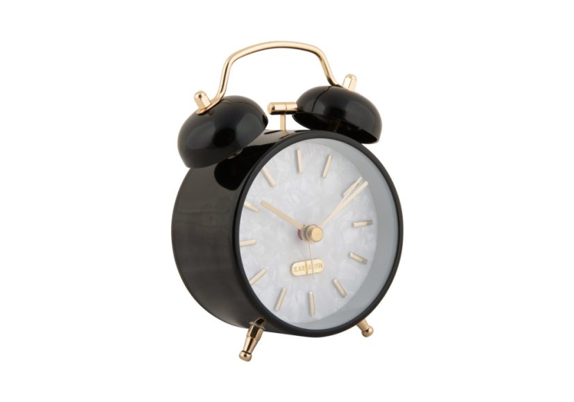 Dizajnový budík 6009BK Karlsson 12cm