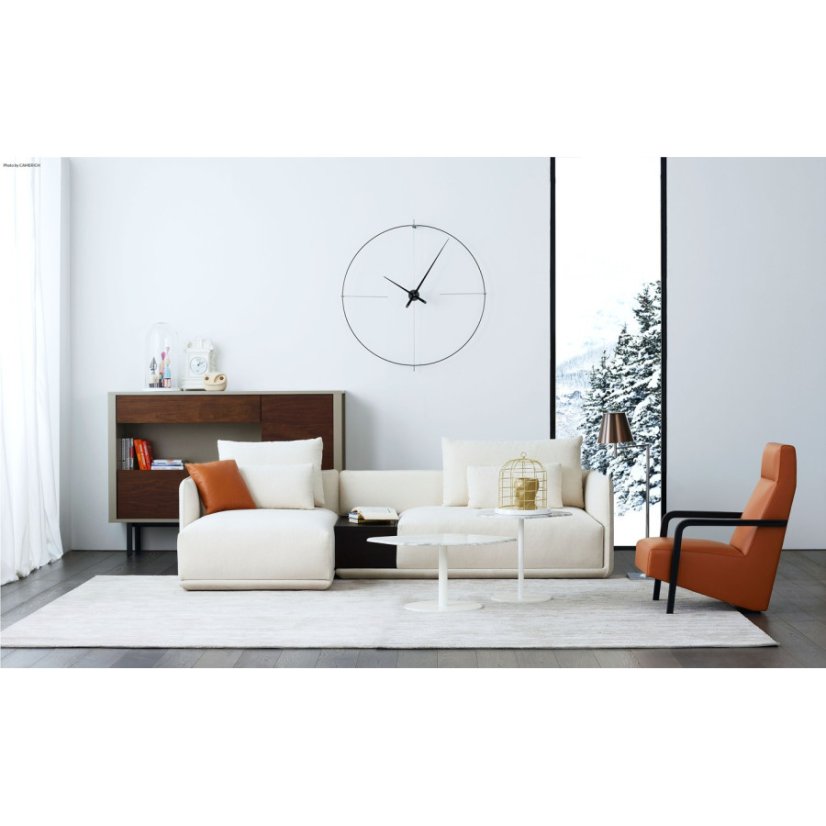 Luxusní designové nástěnné hodiny Nomon Bilbao L 110cm, černo-černé