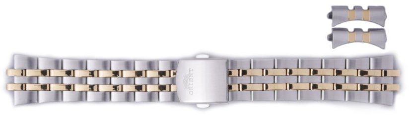 Ocelový náramek Orient KDEZKSZ 22mm (pro modely FAL00, FEM7P), bicolor