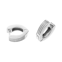 Nerezové náušnice 8038 - strieborné farby - SER.8038.. PrimSteel