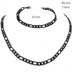 Ocelový náhrdelník + náramek 24336301