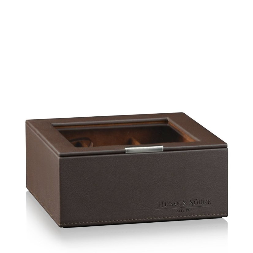 Kazeta na hodinky HEISSE & SÖHNE 70019-127.47 HS Mirage XL - horný modul pre 6 hodiniek - Braun