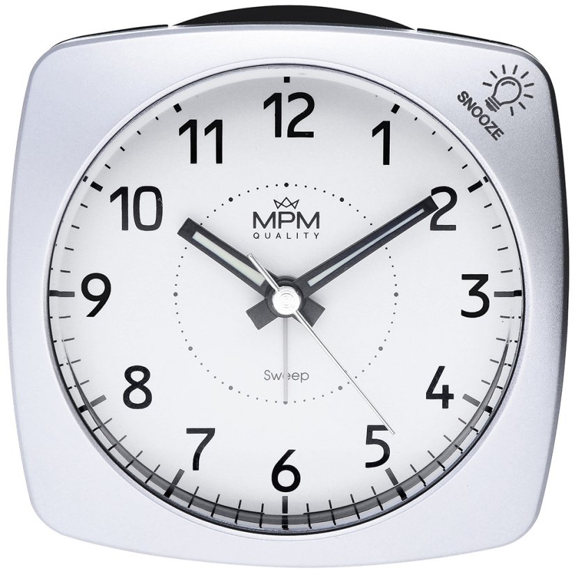 Budík s tichým chodem MPM C01.3060.7000