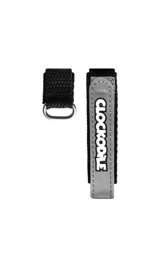 Reflexní černý řemínek na suchý zip k dětským hodinkám CLOCKODILE CSX0020