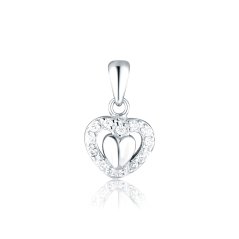 Strieborný prívesok so zirkónmi JVD SVLP0894SH2BI00