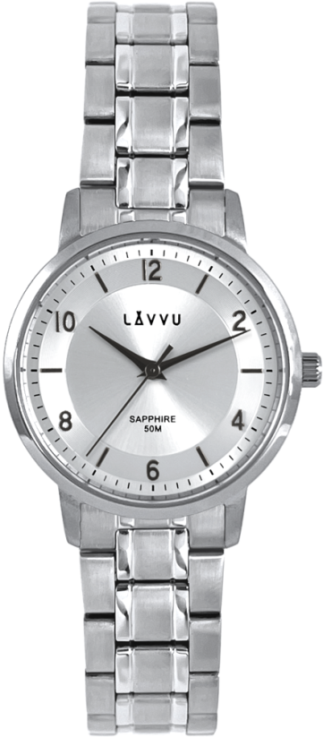 LAVVU Stříbrné dámské hodinky LINSELL se safírovým sklem