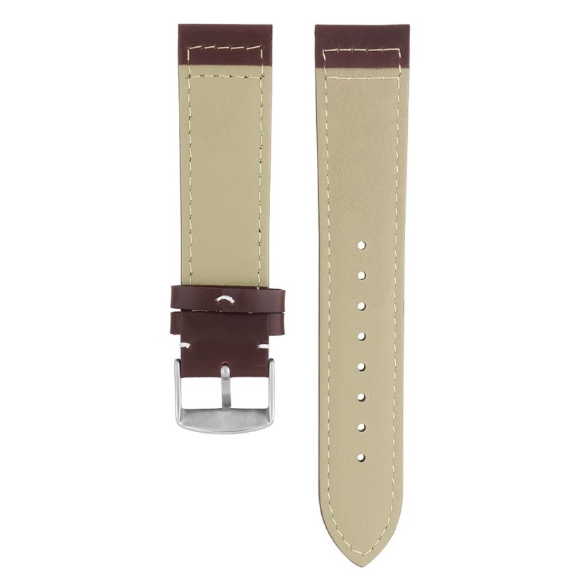 Kožený řemínek na hodinky PRIM Tritium RB.13238 (22 mm) - tmavě hnědý - RB.13238.2220.5200.L1