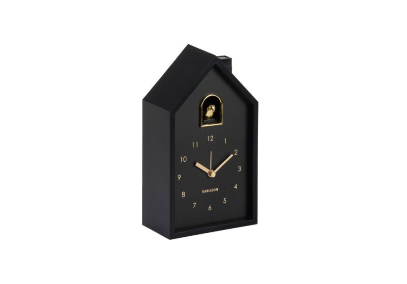 Stolný aj nástenný budík Karlsson 6077BK 20cm