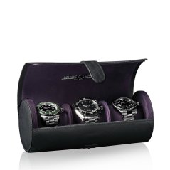 Puzdro na hodinky HEISSE & SÖHNE 70019-148 Rondo 3 Black/Violet