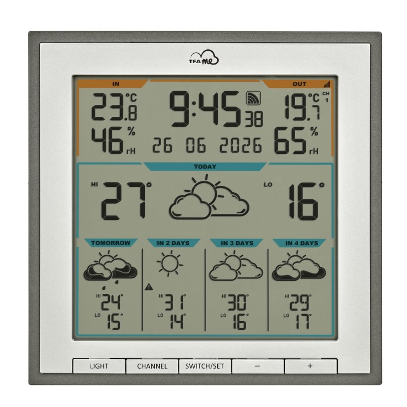 TFA 35.8105.10 - Bezdrôtová WiFi meteostanica s múdrou predpoveďou TFA.me ID-08