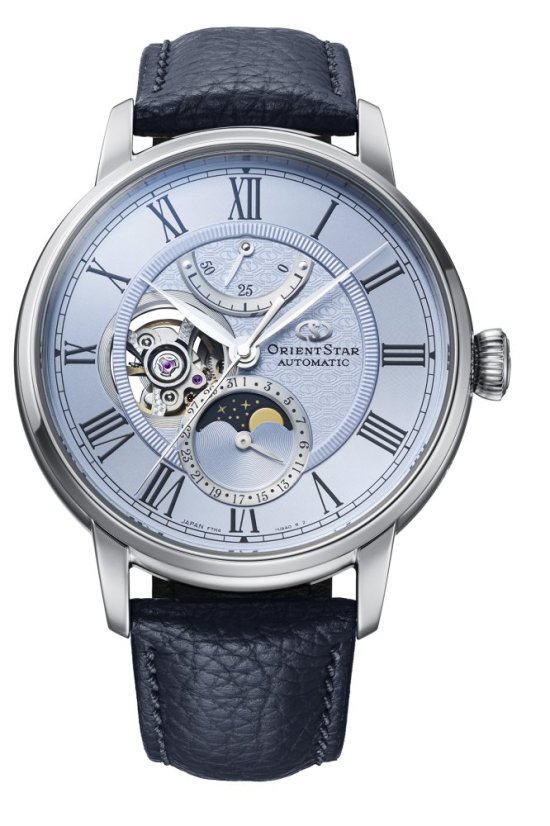 Orient Star Classic M45 F7 Moon Phase Open Heart Automatic RE-BT0007L00B Limited Edition 190pcs (+ náhradný remienok)