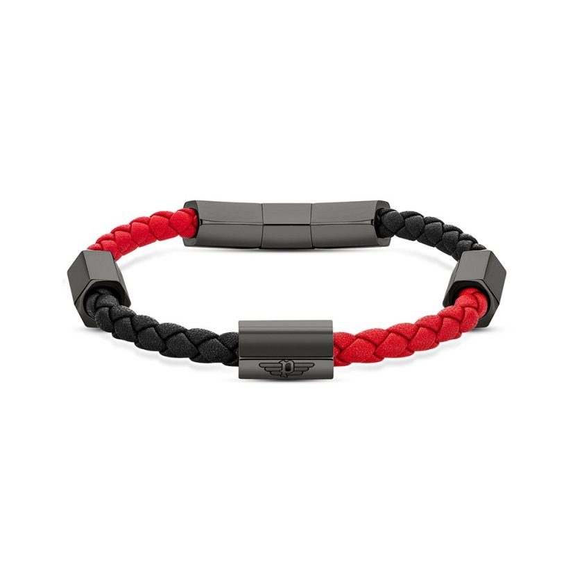 Náramek POLICE Skive Red Black PEAGB2214804
