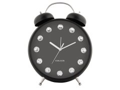 Dizajnové stolné hodiny - budík 6019BK Karlsson 30cm