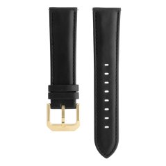 Kožený řemínek na hodinky PRIM RB.15888 (22 mm) - easy click - černý/stříbrný - RB.15888.2220.9090.L