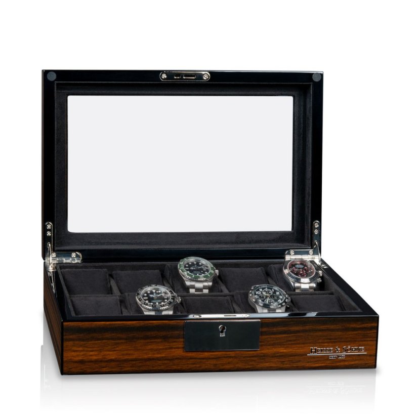 Kazeta na hodinky HEISSE & SÖHNE 70019-196.159 HS Tenor 10 - Ebony