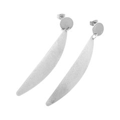 Nerezové náušnice 5961 - stříbrné barvy - SER.5961