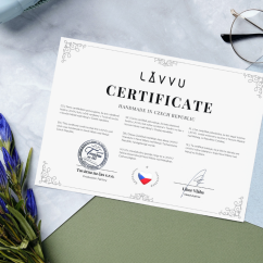 LAVVU Černé antracitové hodiny Nuance vyrobené v Čechách ⌀42cm