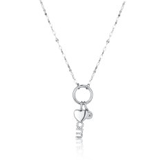 Stříbrný náhrdelník JVD SVLN0475X61BI45
