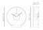 Designové stolní hodiny Nomon Aire G small 30cm