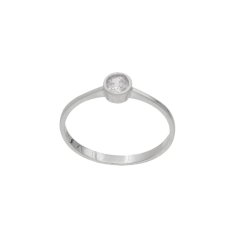Zlatý prsteň z bieleho zlata so zirkónmi RRCA008W, veľ. 55, 1.35 g (585/1000)