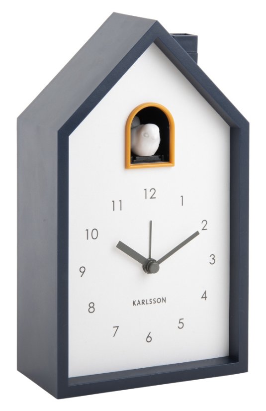 Stolové hodiny s kukučkovým budíkom 6015DB Karlsson 20cm