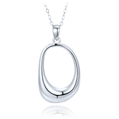 MINET Moderný strieborný náhrdelník