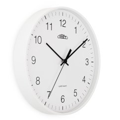 Nástenné hodiny s tichým chodom PRIM Super silent - biele - E01.4345.00