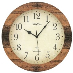 Designové nástěnné hodiny 5560 AMS řízené rádiovým signálem 35cm