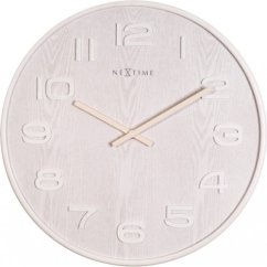 Dizajnové nástenné hodiny 3096wi Nextime Wood Wood Medium 35cm