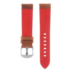 Kožený řemínek na hodinky PRIM RB.13222 (22 mm) - hnědý/červený - PRIM Rathouský 2024 - RB.13222.2220.5020.XL1