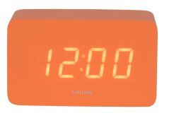 Dizajnové LED hodiny s budíkom 5983OR Karlsson 10cm