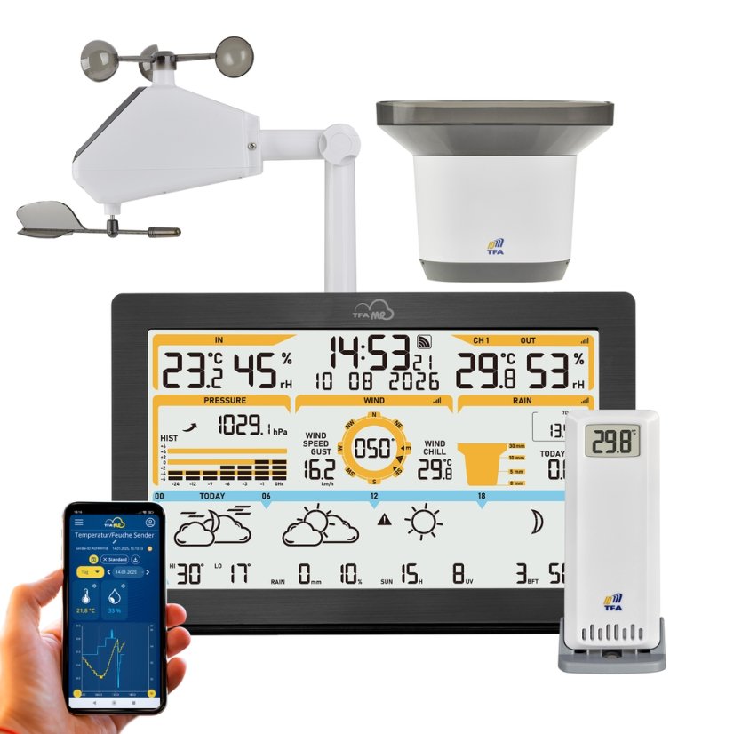 TFA 35.8106.01 - Bezdrôtová WiFi meteostanica s múdrou predpoveďou TFA.me ID-05