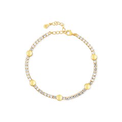 Pozlacený stříbrný náramek JVD SVLB0580XH2GO18