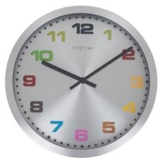 Dizajnové nástenné hodiny 2907kl Nextime Mercure color 45cm