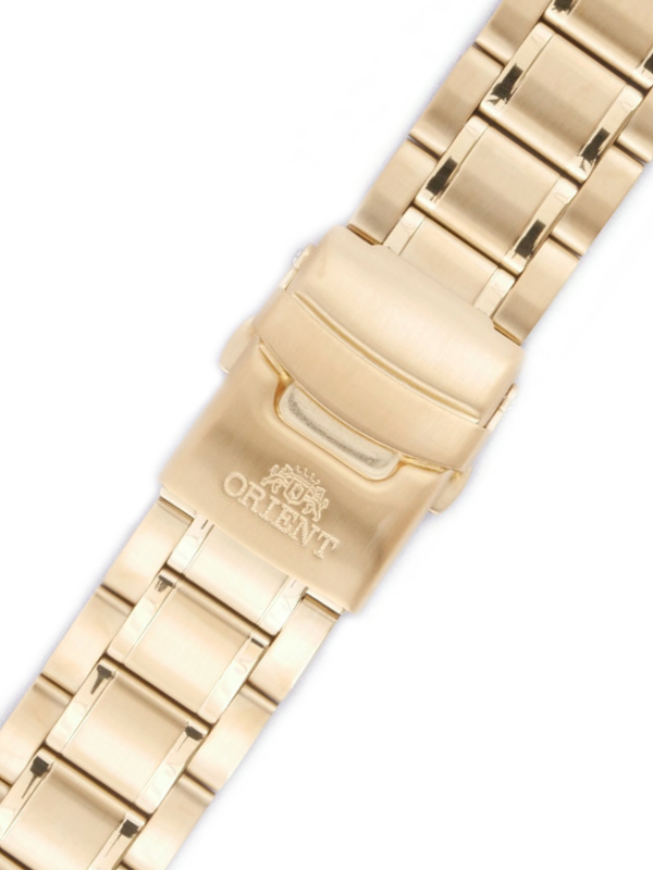 Oceľový náramok Orient KDDQJAA 22mm (pre model FEU07), zlatý