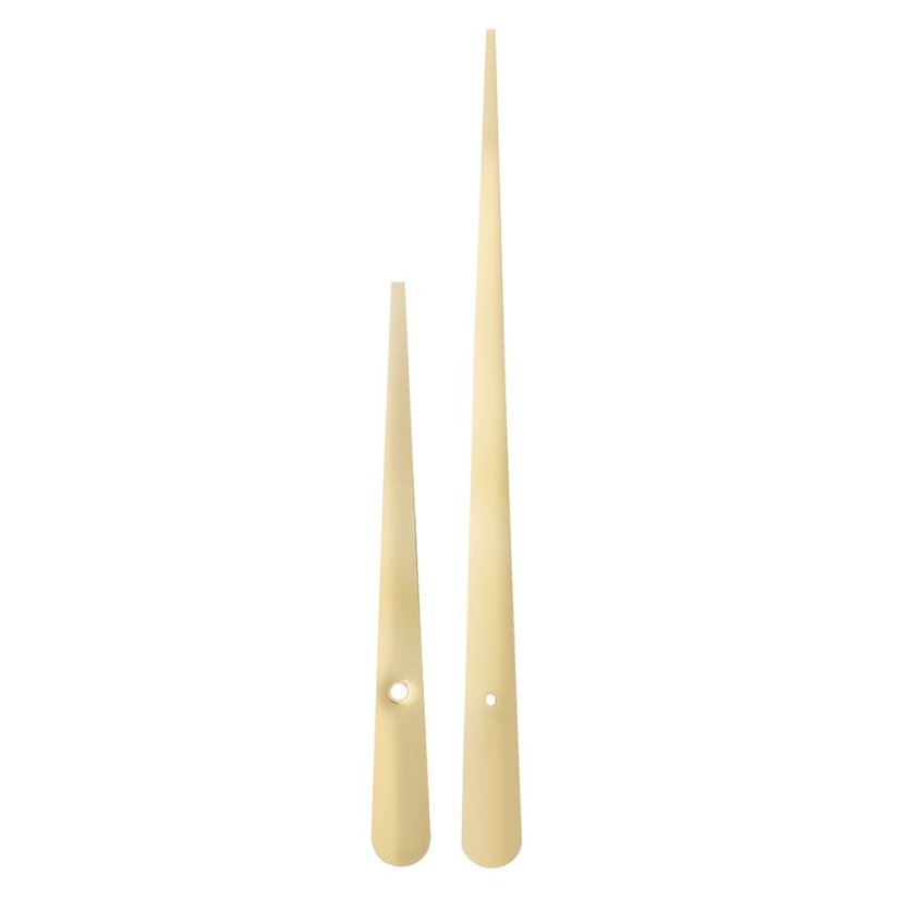 Kovové hodinové ručičky 006985 (215 mm, 131 mm) - zlaté - E34.4997.006985