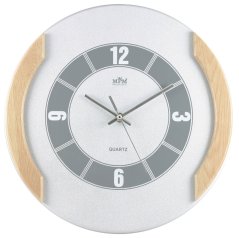 Drevené nástenné hodiny s tichým chodom MPM E01.2515 - E01.2515.7051