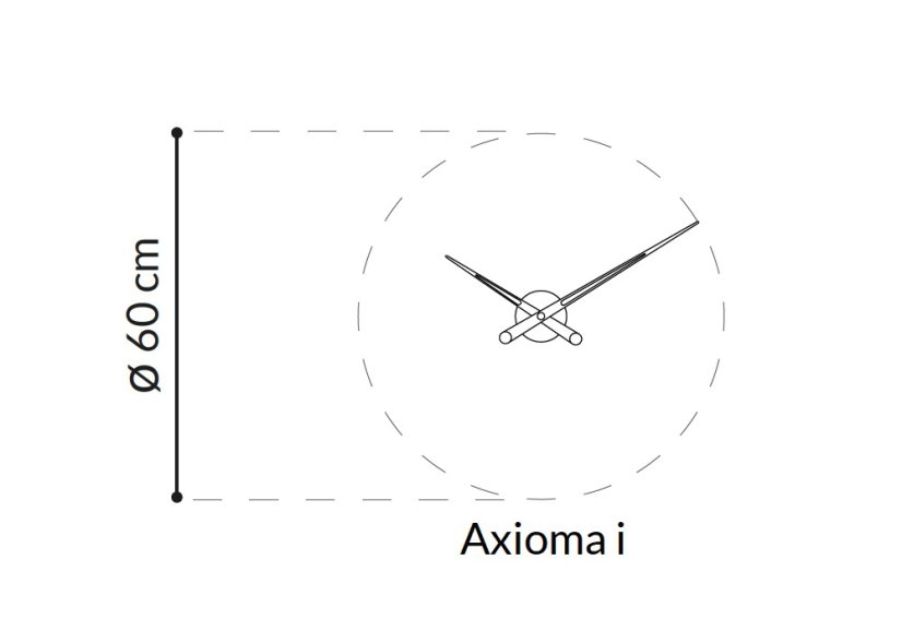 Dizajnové nástenné hodiny Nomon Axioma IN 60cm