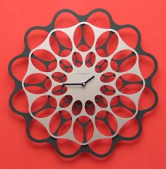 Designové hodiny Diamantini&Domeniconi antracit/aluminium 40cm
