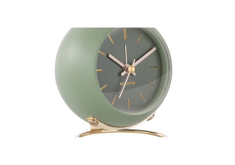 Dizajnové stolné hodiny 5833GR Karlsson 10,5cm