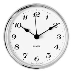 Vestavné hodiny 103 mm - stříbrné, arabské číslice 550/4171-04 - E22.4791.006902