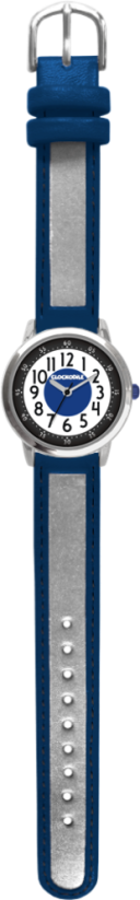 CLOCKKODIEL Tmavomodré reflexné detské hodinky REFLEX