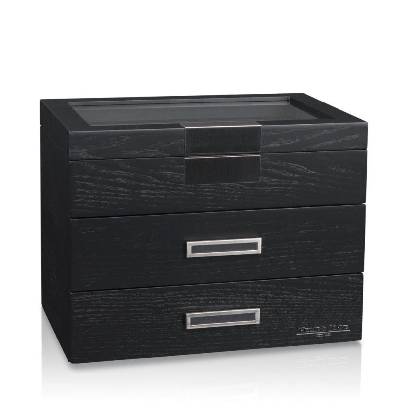 Kazeta na hodinky HEISSE & SÖHNE 70019-195.142 HS Monteray 30 - Schwarz