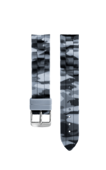 CLOCKODILE Silikonový šedý maskáčový řemínek k dětským hodinkám