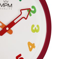 Detské nástenné hodiny MPM Arrow - ružové - E01.4050.23
