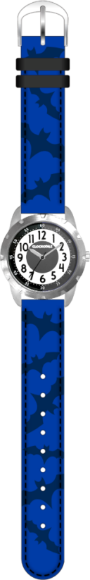 CLOCKKODIEL Svietiace modré chlapčenské detské hodinky SUPERHERO