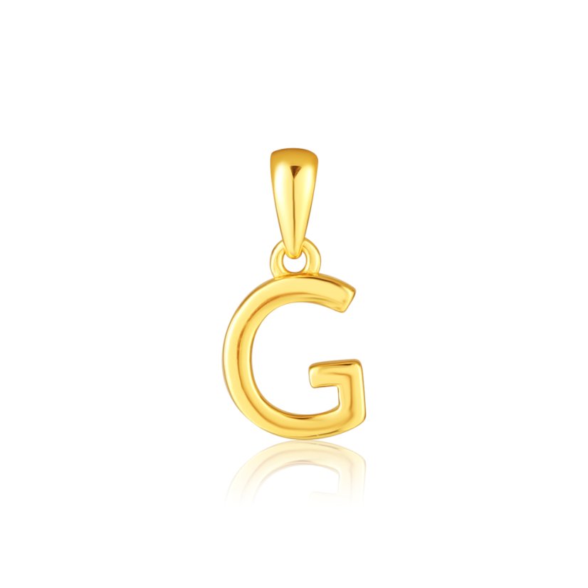 Pozlátený strieborný prívesok písmeno "G" JVD SVLP0948XH2GO0G Pozlátený strieborný prívesok písmeno "G" JVD SVLP0948XH2GO0G