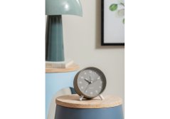Designový budík 6029GY Karlsson 12cm