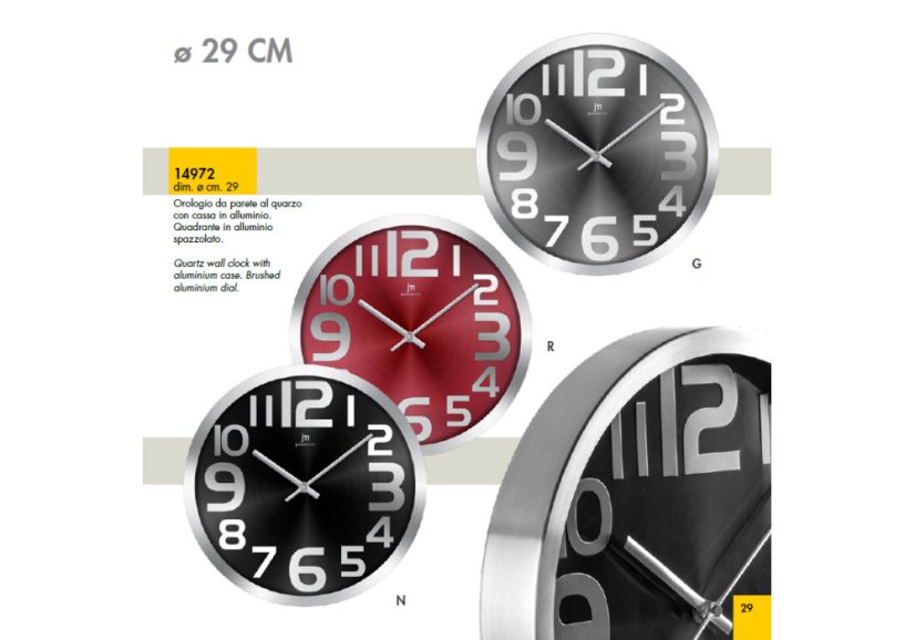 Dizajnové nástenné hodiny 14972N Lowell 29cm