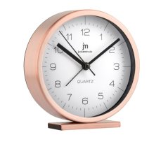 Dizajnové stolné hodiny-budík JA7080R Lowell 12cm